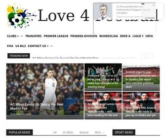 Love4Football.com Screenshot