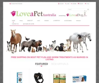 Loveadog.com.au(Love A Pet) Screenshot