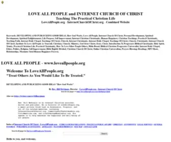 Loveallpeople.org(LOVE ALL PEOPLE and INTERNET CHURCH OF CHRIST/ and InternetChurchOfChrist.org and InternetChurchOfChrist.org) Screenshot