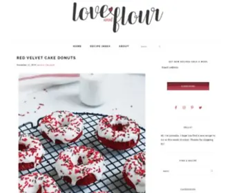 Loveandflour.com(A delicious food blog) Screenshot