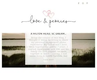 Loveandpeonies.com(Love & Peonies) Screenshot