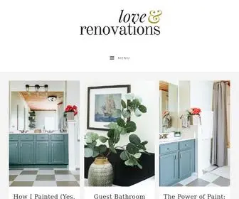 Loveandrenovations.com(Easy, Affordable DIY Projects for the Home) Screenshot