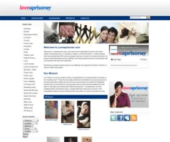 Loveaprisoner.com(Prison Inmate Pen Pals and Inmate Personal Profiles) Screenshot
