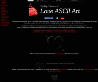 Loveascii.com(Love ASCII Art) Screenshot