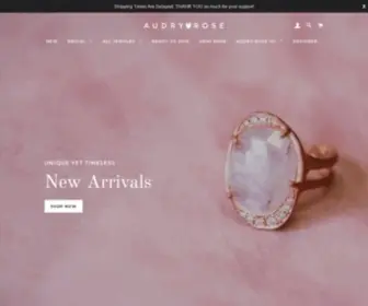 Loveaudryrose.com(Audry Rose Unique Yet Timeless Fine Jewelry) Screenshot