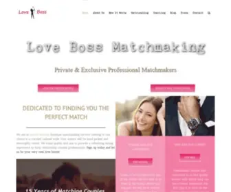 Lovebossmatchmaking.com(Private & Exclusive Professional Matchmakers South Florida Singles. Love Boss Matchmaking) Screenshot