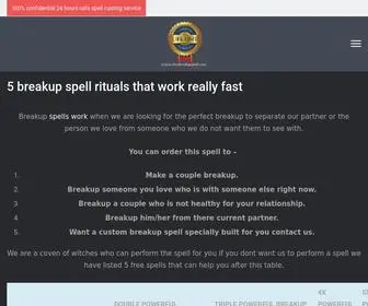 Lovebreakupspells.com(Love Breakup spell casting service to breakup desired couple) Screenshot