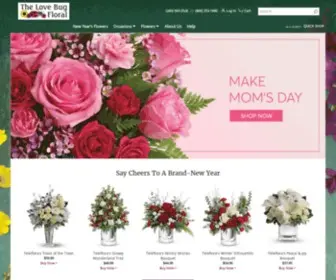 Lovebugfloral.com(Wabash Florist) Screenshot