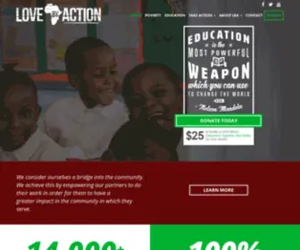 Lovebyaction.org(Love By Action) Screenshot