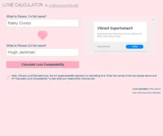 Lovecalculator.love(Love Calculator) Screenshot
