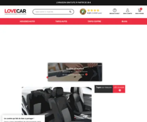 Lovecar.fr(Housse voiture) Screenshot