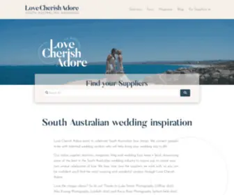 Lovecherishadore.com.au(South Australian Wedding Inspiration) Screenshot