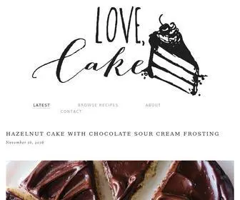 Lovecommacake.com(Love, Cake) Screenshot