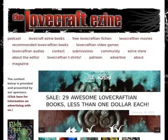 Lovecraftzine.com(Lovecraft eZine) Screenshot