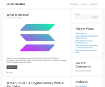 Lovecryptoblog.com(Just For Crypto Lover) Screenshot