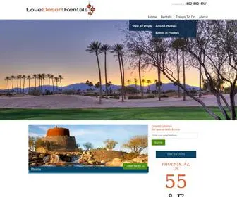 Lovedesertrentals.com(Love Desert Rentals) Screenshot