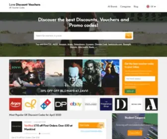 Lovediscountvouchers.co.uk(UK’s) Screenshot