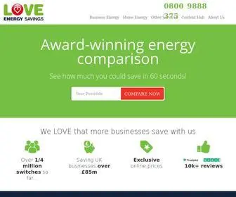 Loveenergysavings.com(Energy Comparison) Screenshot