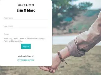 Loveerinandmarc.com(Erin & Marc) Screenshot