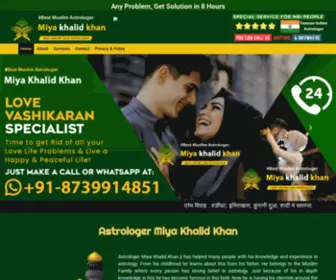 Loveexpertsolution.com(Astrologer Miya Khalid Khan) Screenshot