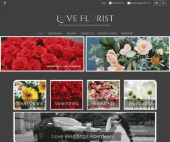 Lovefloristaberdeen.co.uk(Love Florist and Weddings Aberdeen Ltd) Screenshot