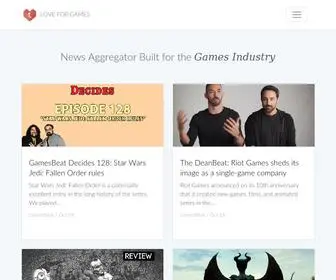 Loveforgames.com(Game News Aggregator) Screenshot