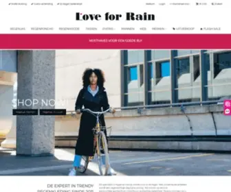 Loveforrain.nl(Musthaves voor een goede bui. Dé grootste in Hippe Regenkleding) Screenshot