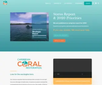 Loveforthesea.com(Meet Caribbean Coral Restoration) Screenshot