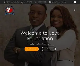 Lovefoundation.org(A place to find God's Love) Screenshot