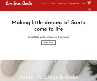 Lovefromsanta.com(Personalised Santa Letters) Screenshot