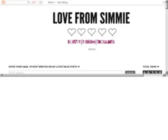 Lovefromsimmie.com(LOVE FROM SIMMIE) Screenshot