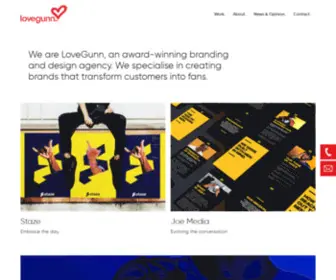 Lovegunn.co(Branding & Design Agency) Screenshot