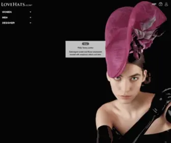 Lovehats.com(Designer Hats) Screenshot