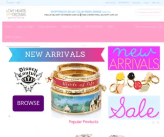 Loveheartsandcrosses.co.uk(Fashion jewellery) Screenshot