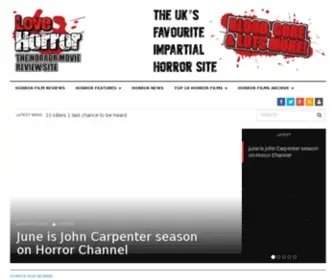 Lovehorror.co.uk(Love Horror film reviews and news) Screenshot