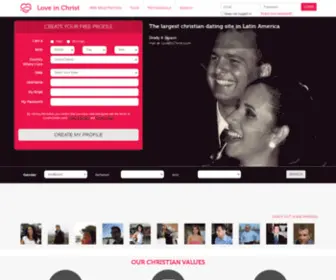 Loveinchrist.com(Christian dating and Evangelical relationships) Screenshot