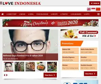 Loveindonesia.com(Love Indonesia) Screenshot