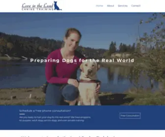 Loveinthelead.com(Love in the Lead Canine Training) Screenshot