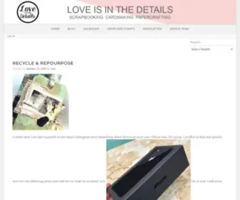 Loveisinthedetails.ca(Love is in the Details) Screenshot