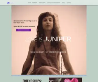 Loveisjuniper.com(Love Is Juniper) Screenshot