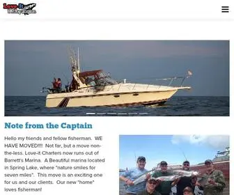 Loveitfishingcharters.com(Love-It Fishing Charters on Lake MI) Screenshot