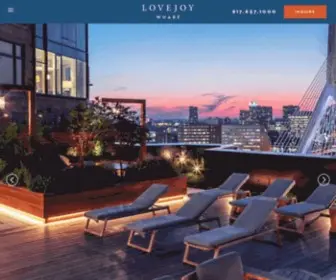 Lovejoyboston.com(Modern Luxury Living on Boston's Waterfront) Screenshot