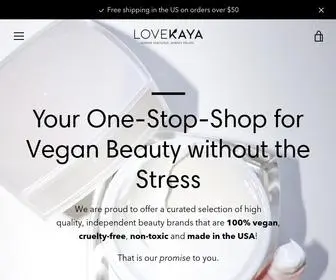 Lovekaya.com(Vegan Beauty Boutique) Screenshot