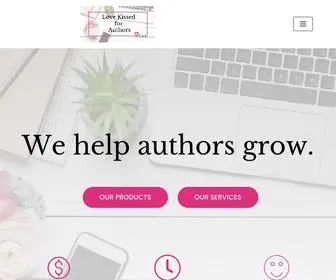 Lovekissedforauthors.com(Love Kissed for Authors) Screenshot