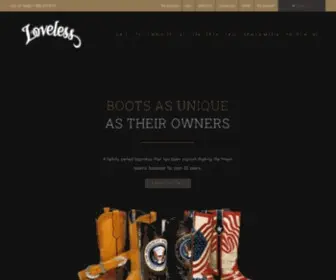 Lovelessboots.com(Custom Boots and Shoes) Screenshot