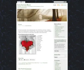 Loveletterdaily.com(Passages from Poetry) Screenshot