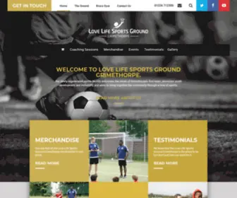 Lovelifesportsground.co.uk(We are a sports facility based in Grimethorpe who care about our community) Screenshot