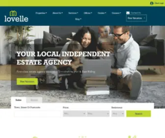 Lovelle.co.uk(Lovelle Estate Agency offer Residental Home sales) Screenshot