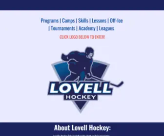 Lovellhockey.com(Lovell's Hockey School) Screenshot