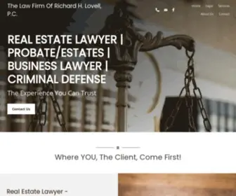 Lovelllawnewyork.com(Real Estate and Business Lawyer) Screenshot